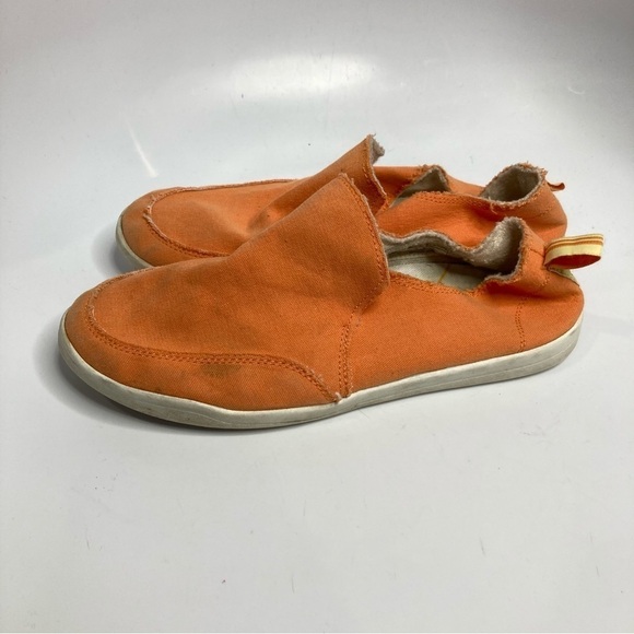 Vionic Beach Malibu canvas slip on sneakers loafers orange size 8.5 - Picture 2 of 7